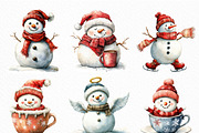 Christmas Cute Snowman Sublimation, an Illustration by Craft Nest (Thumbnail 3 of 6)