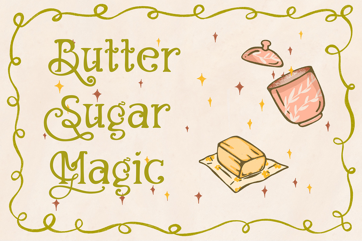 WarmSun Cozy Cottagecore Serif Font, a Serif Font by Yelloo Fish (Photo 7 of 15)