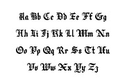 Blonde, a Blackletter Font by Loudoun Design Co. (Thumbnail 2 of 8)