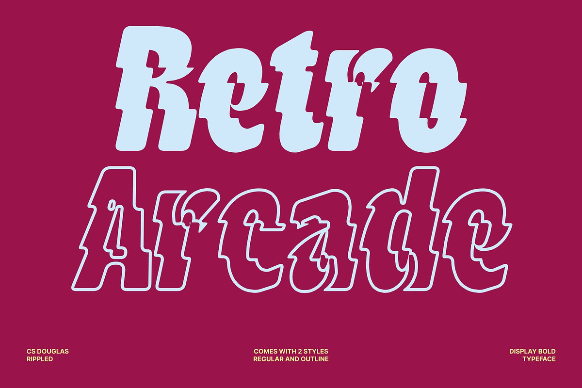CS Douglas Rippled, a Sans Serif Font by Craft Supply Co. (Photo 3 of 8)