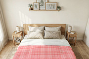 Pink Plaid Pattern Background, a Pattern Graphic by elfy creative (Thumbnail 2 of 4)