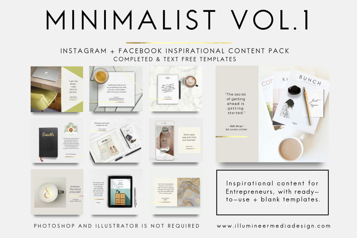 INSTAGRAM + FACEBOOK COMBO BUNDLE, a Social Media Template by Illumineer Media & Design (Photo 7 of 12)