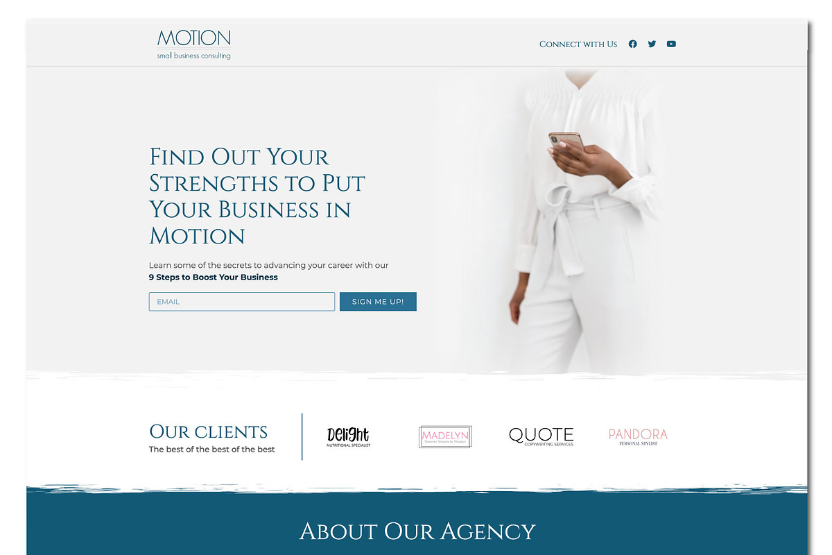 Motion // Minimal Elementor Kit, a WordPress Template by by Masselyn (Photo 3 of 3)