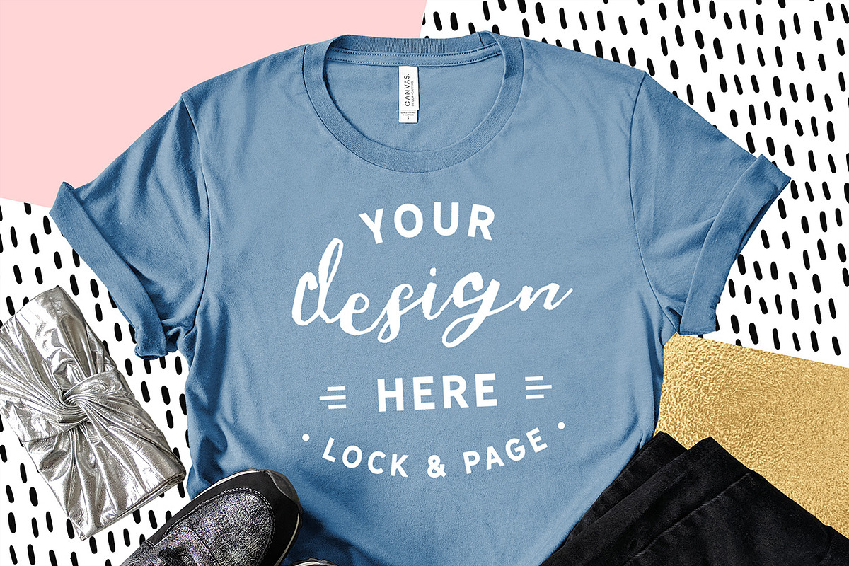 Bella Canvas 3001 Graphic Mockups, a Shirt Mockup by lock and page (Photo 50 of 65)