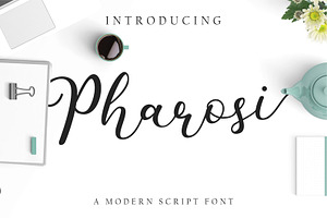 Pharosi Modern Script Font
