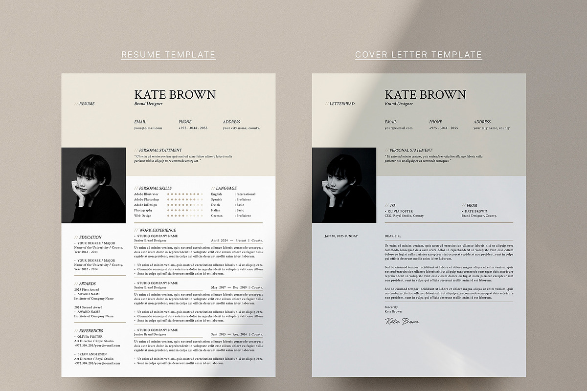 Resume/CV, a Resume Template by Designsoul14 (Photo 4 of 4)