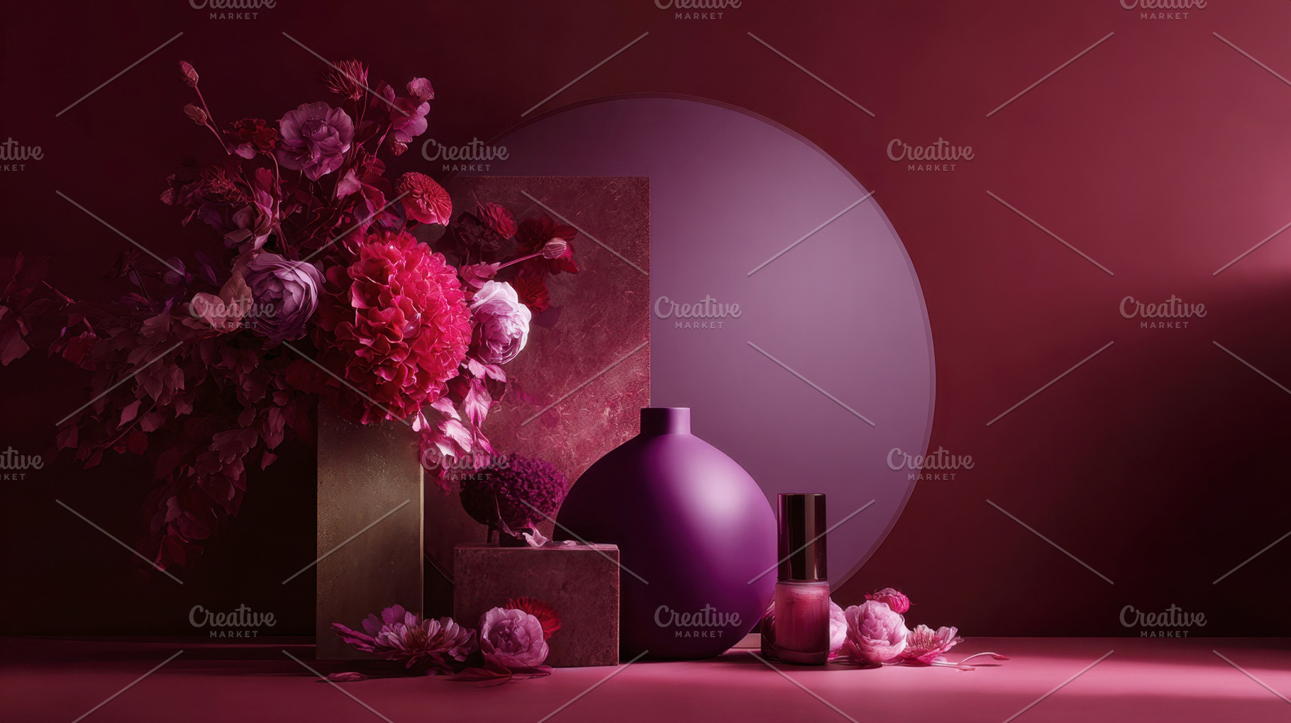 Colorful flower arrangement, a Photo by Beautiful things