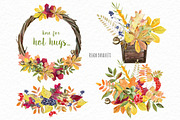 Autumn rustic watercolor kit, a Decorative Illustration by Elegantia (Thumbnail 8 of 10)