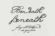 Lily of Sorrows - Spencerian Script, a Script Font by Lilithcollageart (Thumbnail 5 of 8)