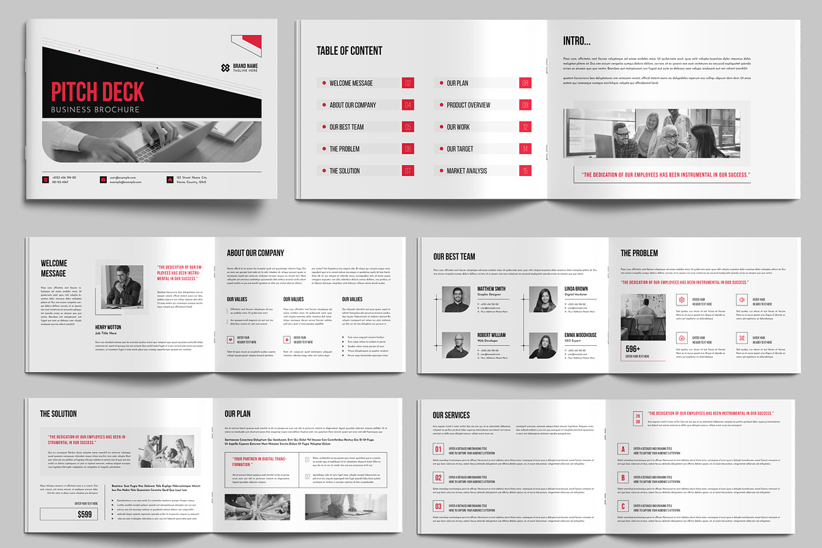 Pitch Deck Brochure Design, a Brochure Template by MightyDesign (Photo 1 of 9)