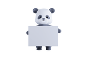 3D Pack Cute Animal Panda, an Animal 3D Model by Astuti Studio (Thumbnail 2 of 11)