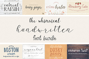 Whimsical Handwritten Font Bundle