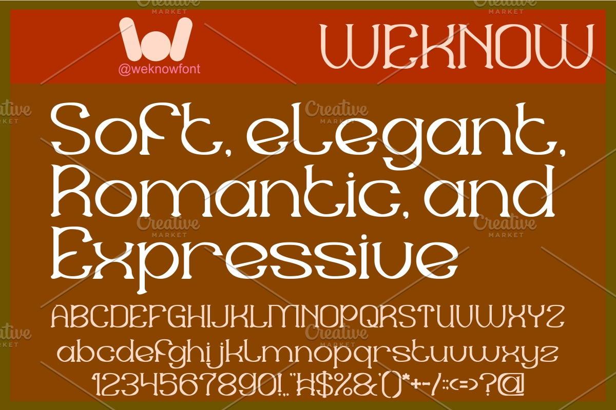 Sweet Emotion Font, a Serif Font by weknow (Photo 4 of 8)