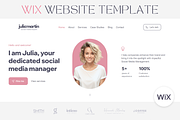 Wix Template Social Media Manager, a Wix Template by vectorocean (Thumbnail 1 of 11)