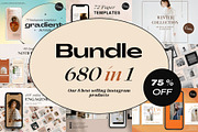 8in1 INSTAGRAM BUNDLE 75% OFF_Canva, a Social Media Template by Lyrata Studio (Thumbnail 1 of 20)