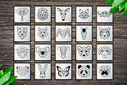 100 Geometric Animals Portraits, a Decorative Illustration by Arshad Ali (Thumbnail 6 of 11)