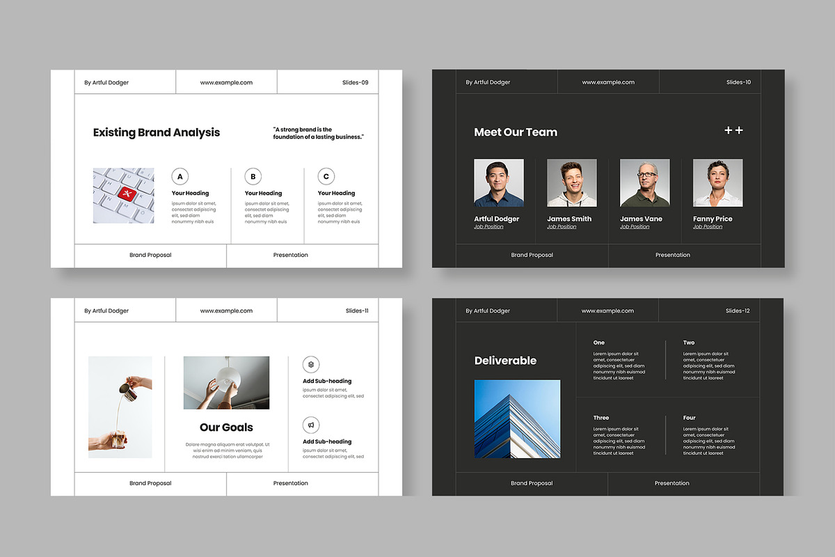 Brand Proposal Presentation Template, a Presentation Template by MightyDesign (Photo 4 of 8)