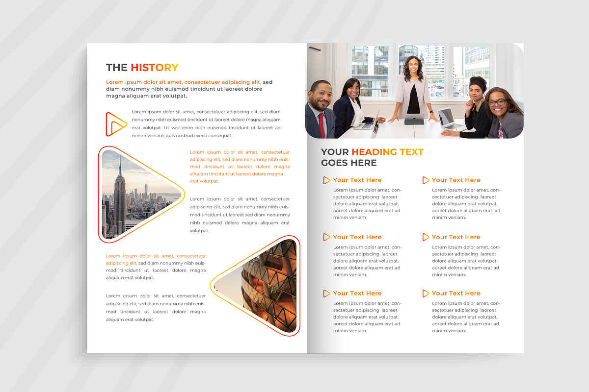 10 Page Annual Report Template, a Brochure Template by pixelcreatx (Photo 5 of 6)