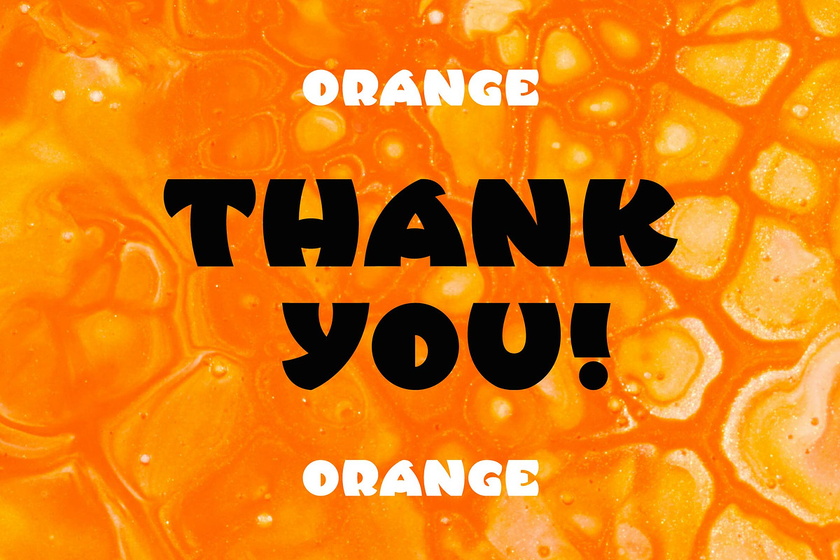 Orange display typeface, a Symbol Font by Anna Zakharchenko (Photo 23 of 23)