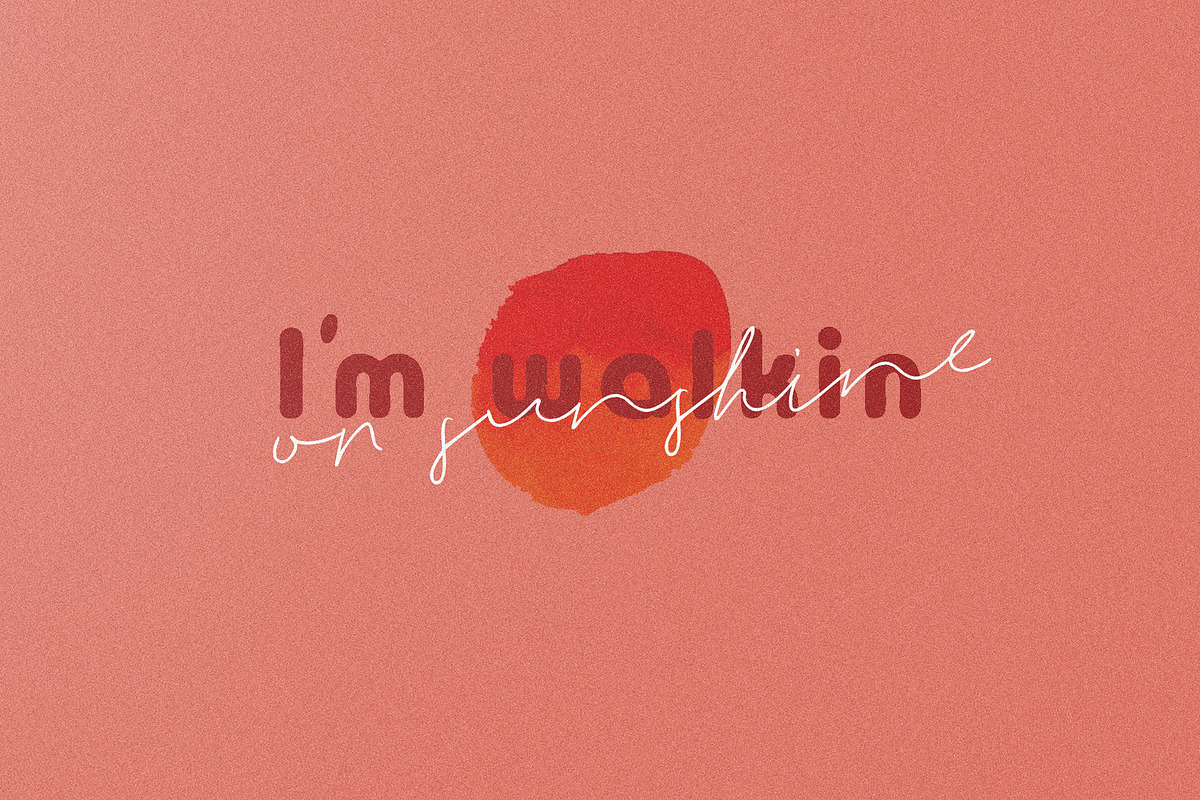 Darling Rosie Font Duo + Watercolor preview 5