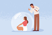 Concept of separation, a Person Illustration by Good Studio (Thumbnail 2 of 3)