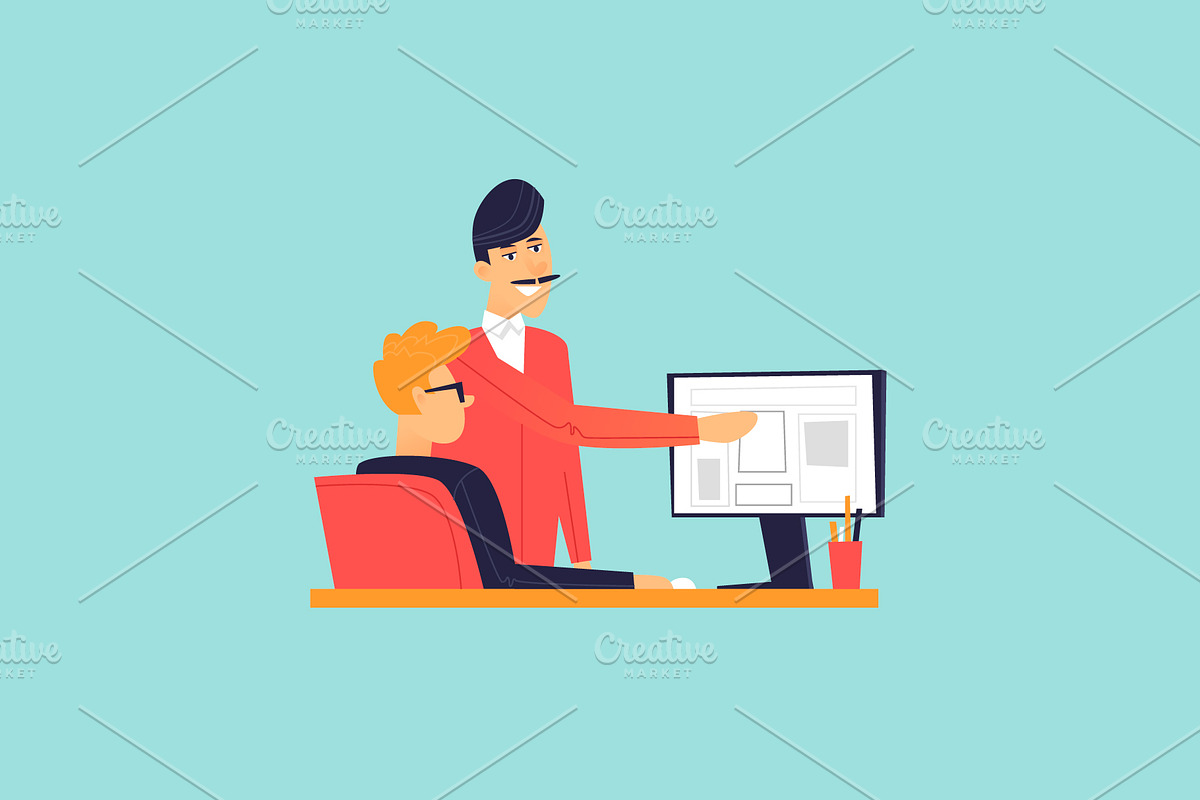 Office life, a Person Illustration by Podis (Photo 2 of 10)