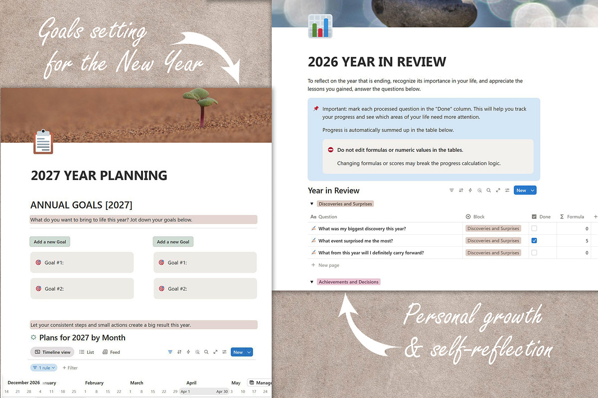 2026 Review & 2027 Planner Template, a Presentation Template by PSD templates and Photos (Photo 5 of 8)