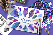 Watercolor crystals set, an Object Illustration by Librebird (Thumbnail 3 of 4)
