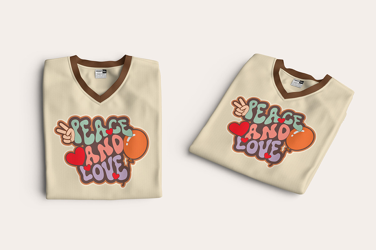 Peace and Love T-Shirt Design, an Object Illustration by Ahluva Studio (Photo 4 of 7)