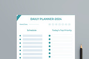 Daily Planner Template, a Stationery Template by MightyDesign (Thumbnail 2 of 8)