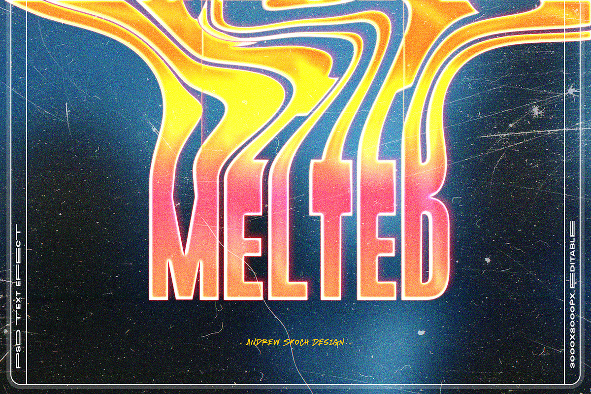 Liquid Melted Text Effects vol 1, a Layer Style Add-On by Andrew Skoch Design (Photo 5 of 10)