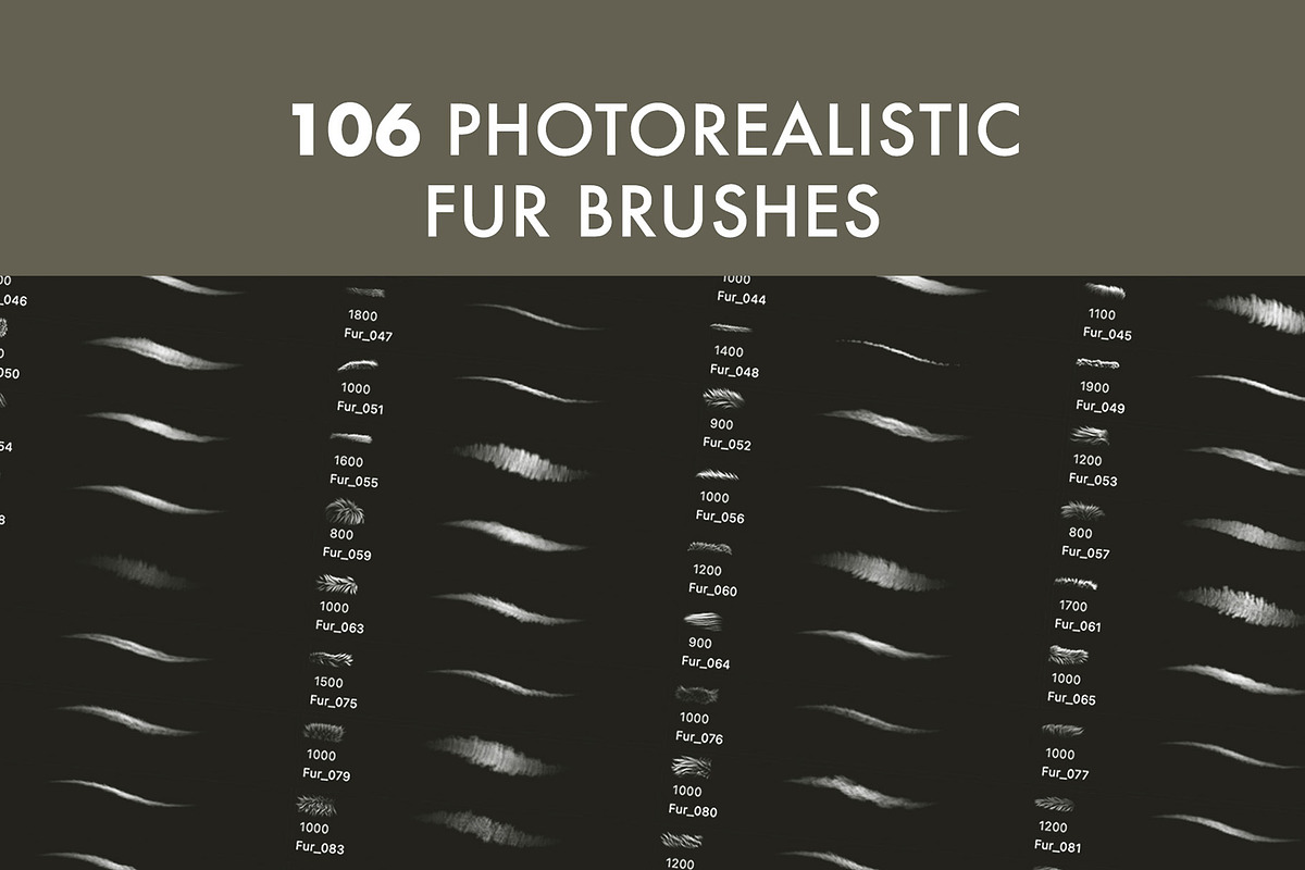 Fur 2 Brush Set, a Brush Add-On by Zsolt Kosa Art (Photo 2 of 5)