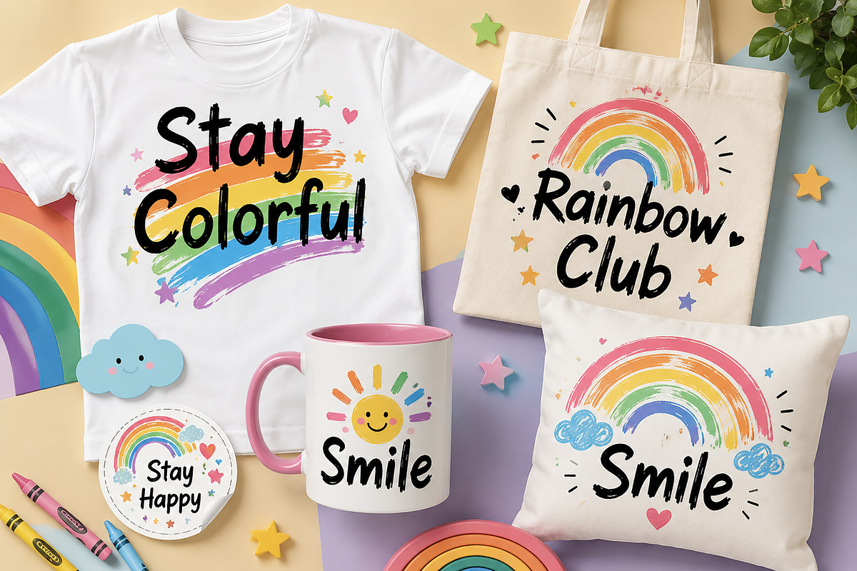 Rainbow Scribble, a Handwritten Font by Wow Magic (Photo 5 of 6)