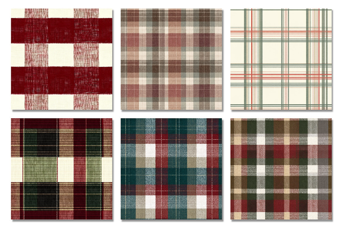 Christmas Plaid Seamless Pattern, a Texture Graphic by Dream Creation (Photo 2 of 7)