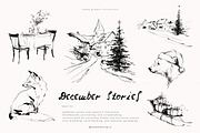 December Stories, a Seasonal Illustration by PeDe Designs (Thumbnail 5 of 13)