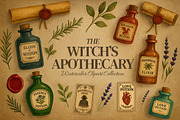 The Witch's Apothecary Kit, an Object Illustration by Curve Design (Thumbnail 1 of 7)