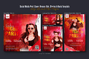 Night Party Social Media Post Set, a Social Media Template by Creative_View (Thumbnail 2 of 8)