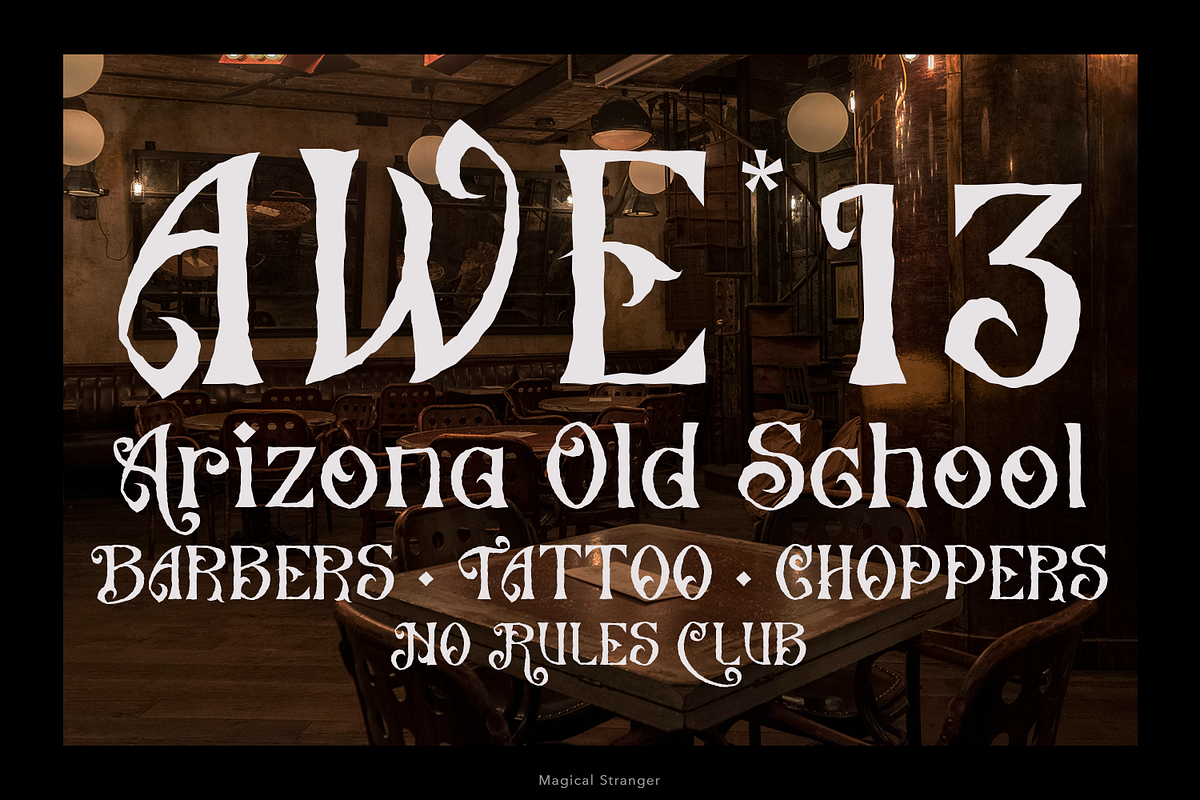 Magical Stranger Font, a Blackletter Font by madeDeduk (Photo 2 of 10)