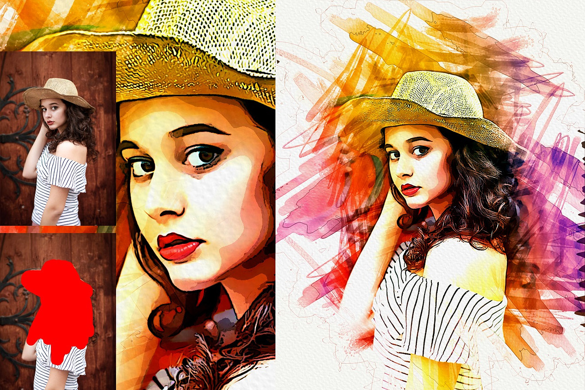 Marker Sketch Photoshop Action, an Action Add-On by MRI STUDIO (Photo 10 of 18)