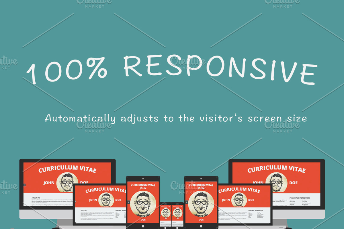 Flat resume template - HTML, a Bootstrap Template by PixelGlobe (Photo 3 of 4)