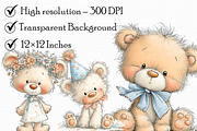 Baby Bear Clipart, an Illustration by Libby Wishes (Thumbnail 4 of 7)