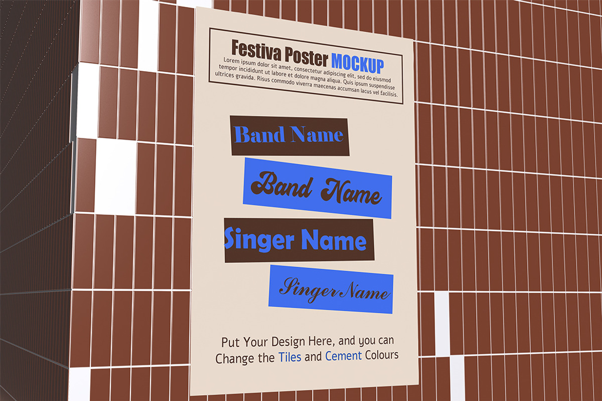 Festival Poster Mockup, a Product Mockup by xavier_studio (Photo 4 of 5)