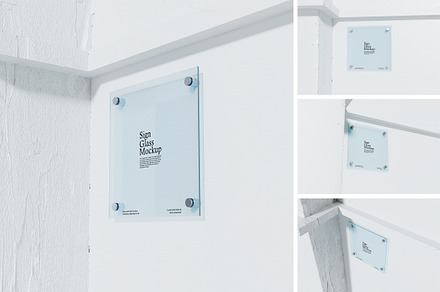 Sign Trasparant Mockup, an Advertising Mockup by Twins_studio