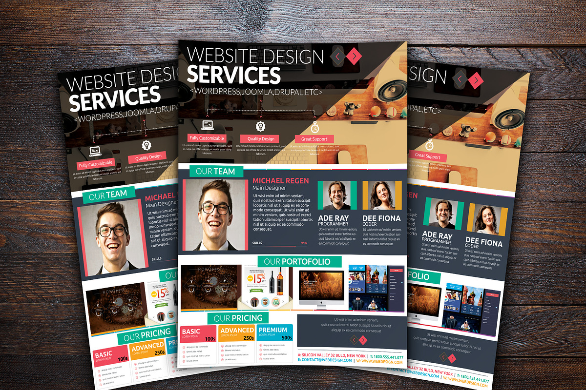 Minimal Web Designer Flyer, a Flyer Template by Design Addict