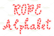 Alphabet of rope, a Script Font by IllustrationArtShop (Thumbnail 1 of 3)