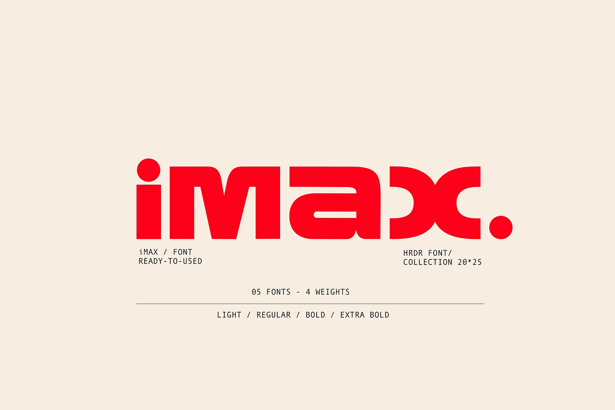 Imax, a Sans Serif Font by HRDR (Photo 1 of 12)