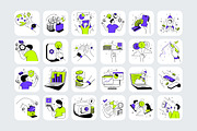 Trendy Fintech Wobbly Illustration, a Finance Illustration by Creative Graphics (Thumbnail 7 of 7)