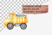 Watercolor Construction Clipart Set, an Illustration by CropUp Creative (Thumbnail 4 of 6)
