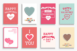 Hand drawn Valentine's Day cards, a Background Graphic by ExpressShop