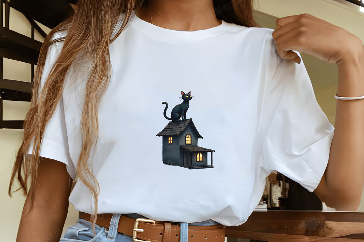 Spooky halloween black cat, an Illustration by CrexoraLab (Photo 4 of 5)